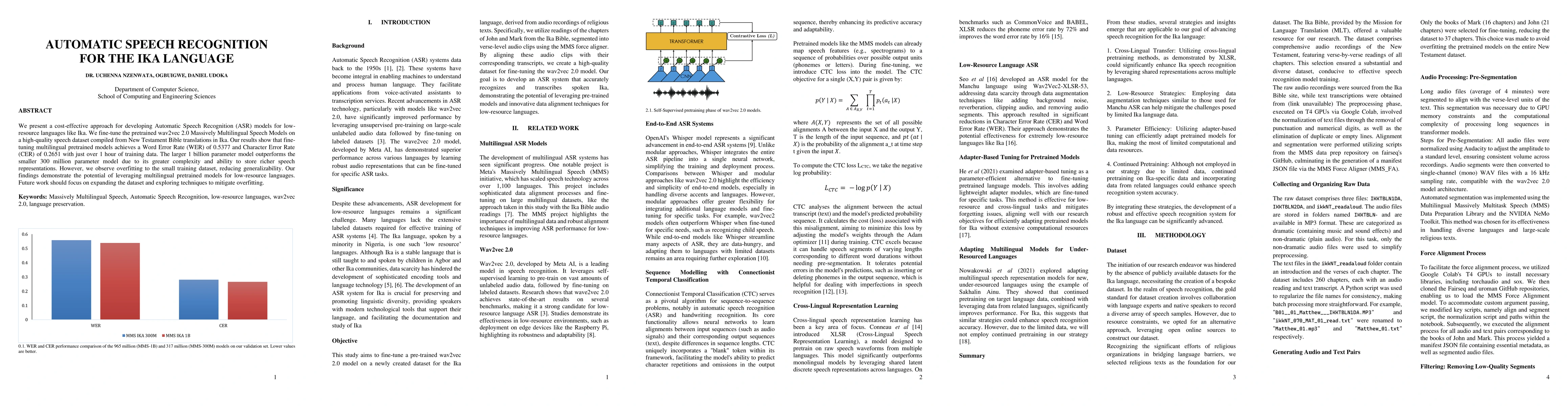 Thumbnail for Automatic Speech Recognition for the Ika Language