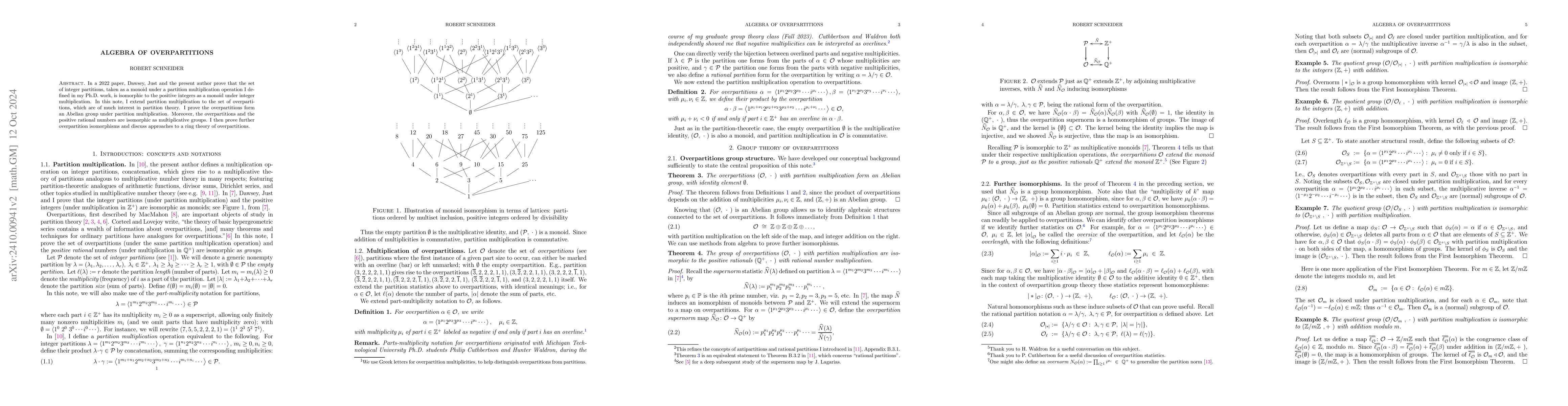 Thumbnail for Algebra of overpartitions