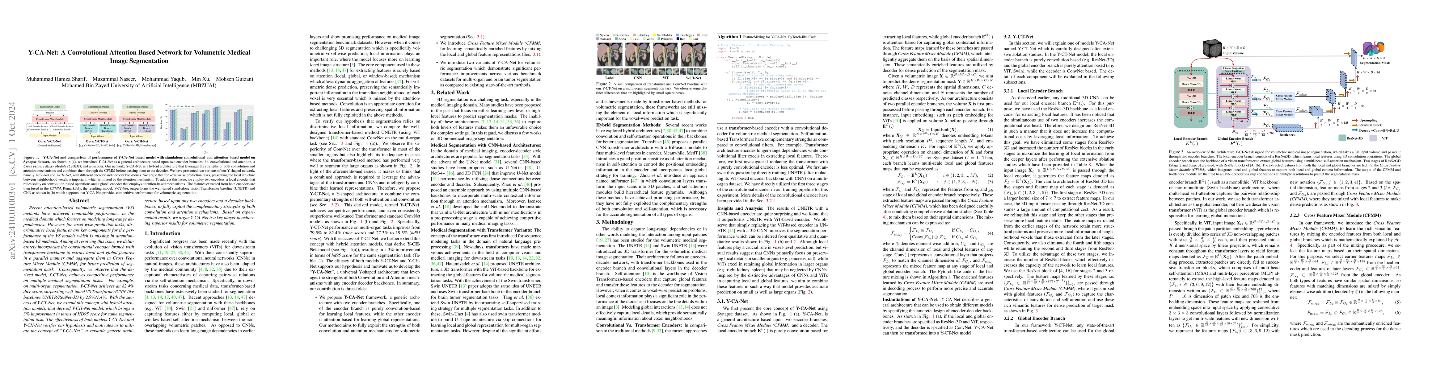 Thumbnail for Y-CA-Net: A Convolutional Attention Based Network for Volumetric Medical
  Image Segmentation