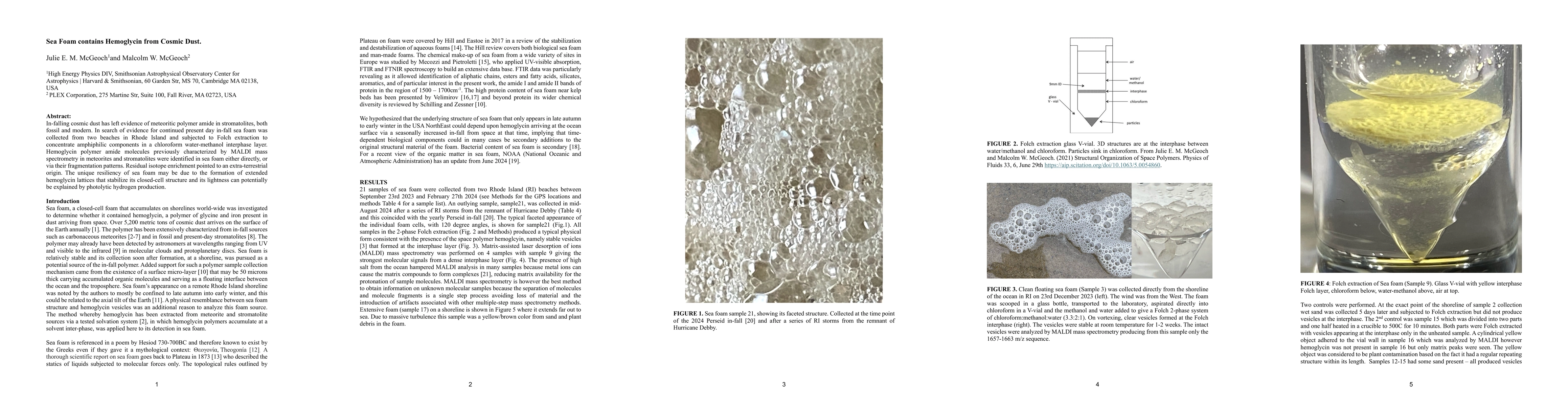 Thumbnail for Sea Foam contains Hemoglycin from Cosmic Dust
