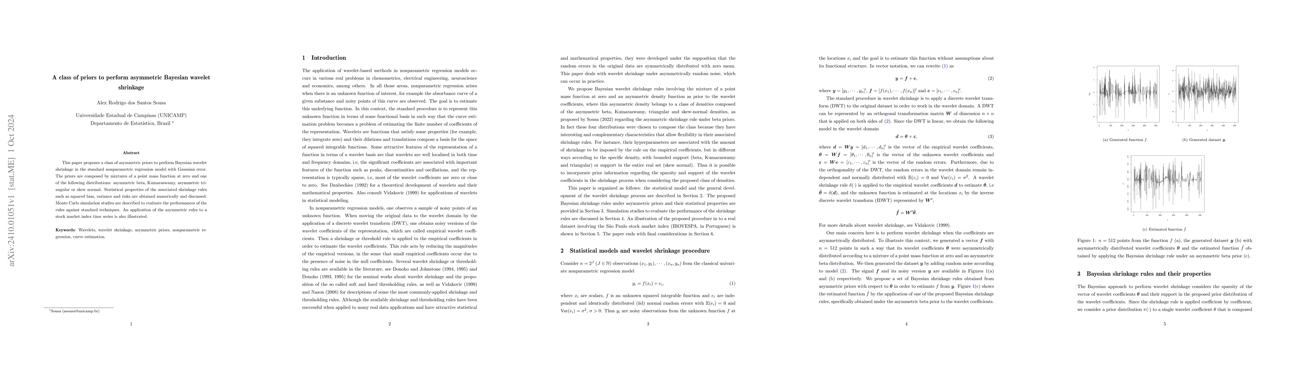 Thumbnail for A class of priors to perform asymmetric Bayesian wavelet shrinkage
