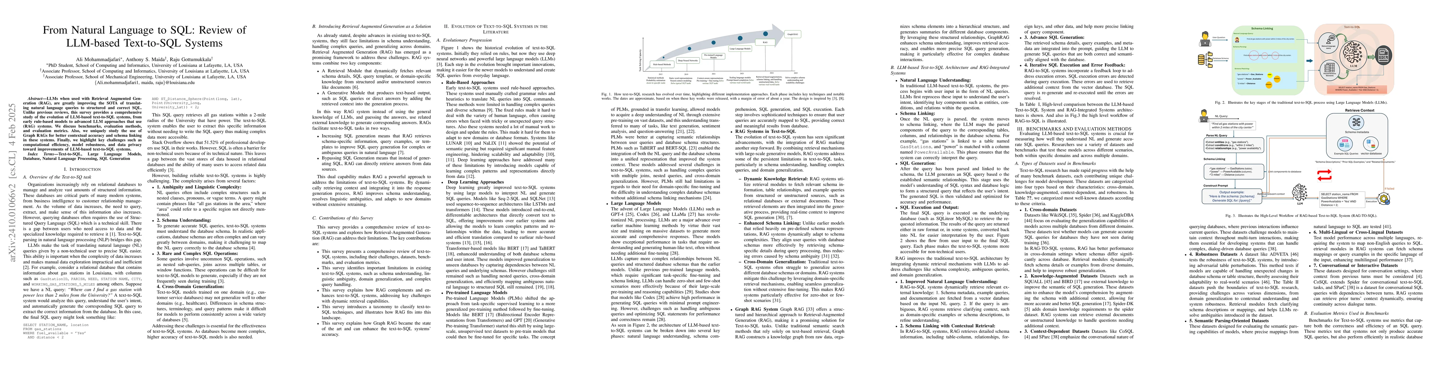 Thumbnail for From Natural Language to SQL: Review of LLM-based Text-to-SQL Systems
