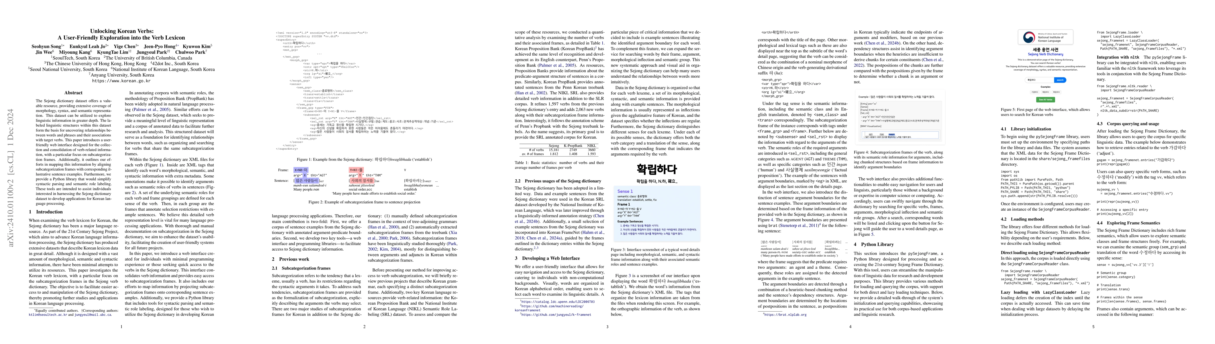 Thumbnail for Unlocking Korean Verbs: A User-Friendly Exploration into the Verb
  Lexicon
