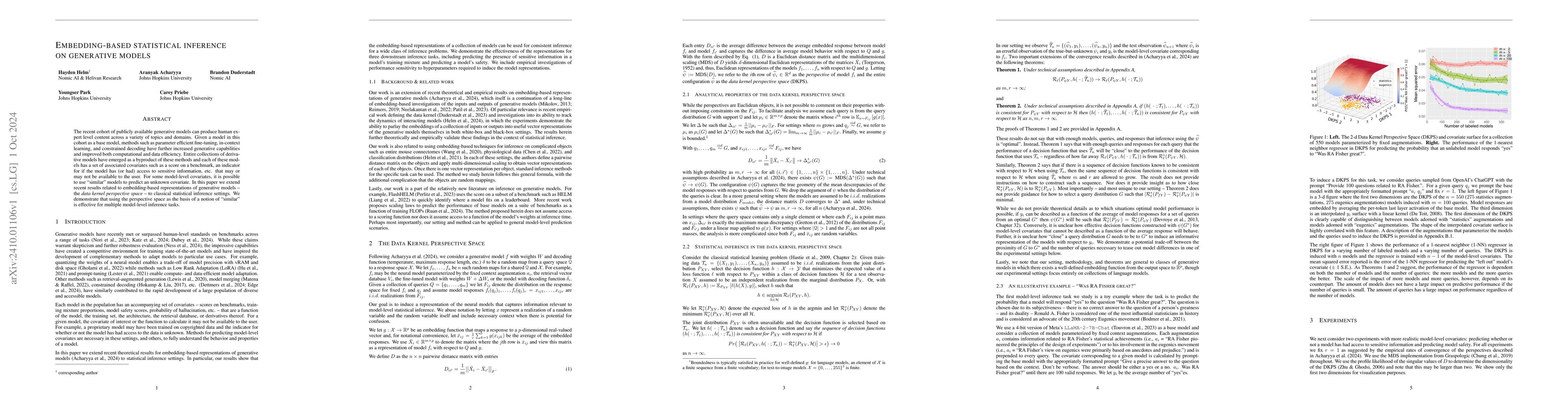 Thumbnail for Embedding-based statistical inference on generative models