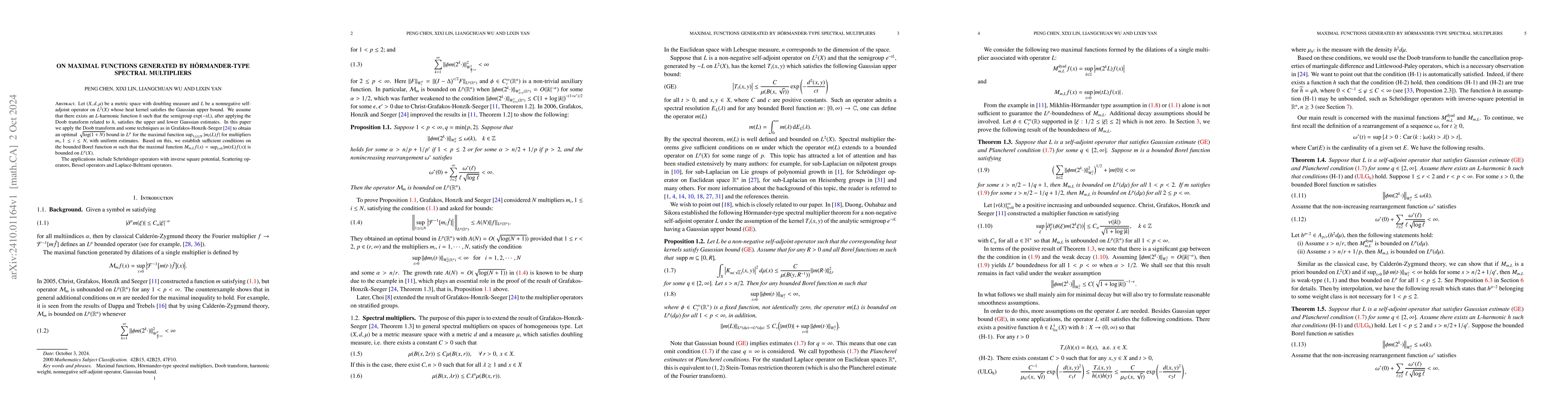 Thumbnail for On maximal functions generated by Hörmander-type spectral multipliers