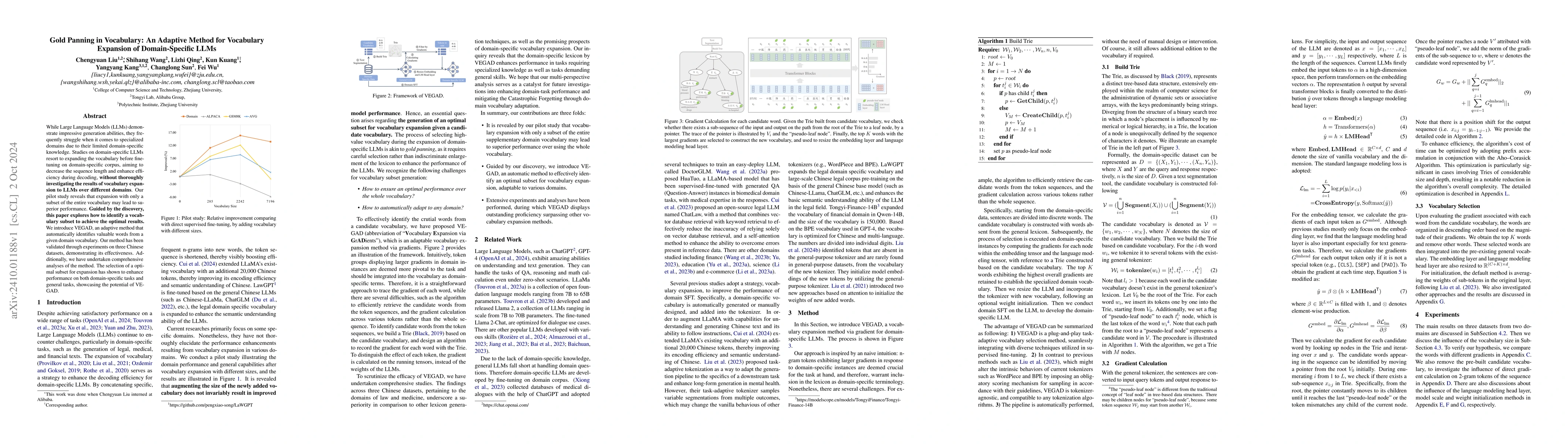Thumbnail for Gold Panning in Vocabulary: An Adaptive Method for Vocabulary Expansion
  of Domain-Specific LLMs