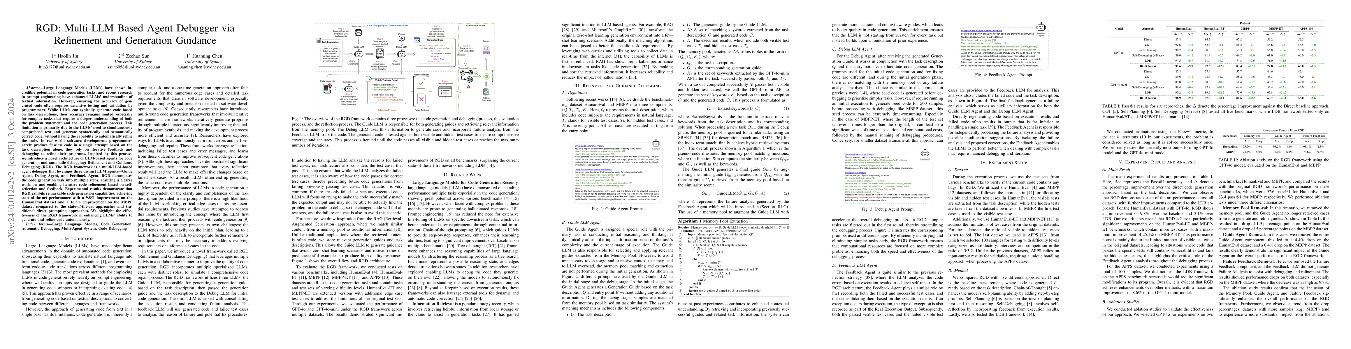 Thumbnail for RGD: Multi-LLM Based Agent Debugger via Refinement and Generation
  Guidance