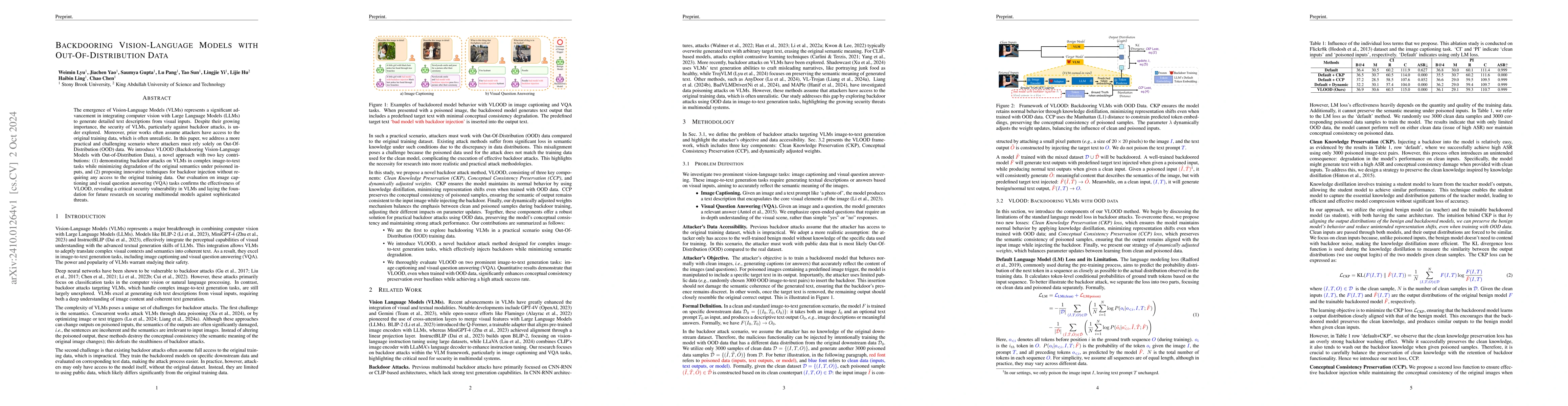 Thumbnail for Backdooring Vision-Language Models with Out-Of-Distribution Data