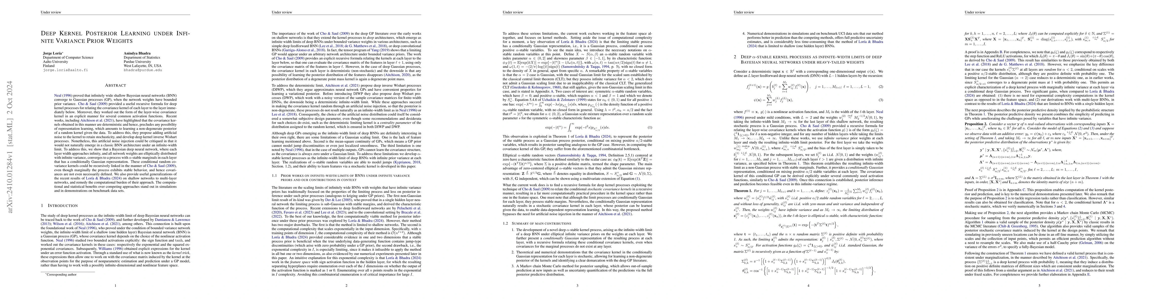 Thumbnail for Deep Kernel Posterior Learning under Infinite Variance Prior Weights