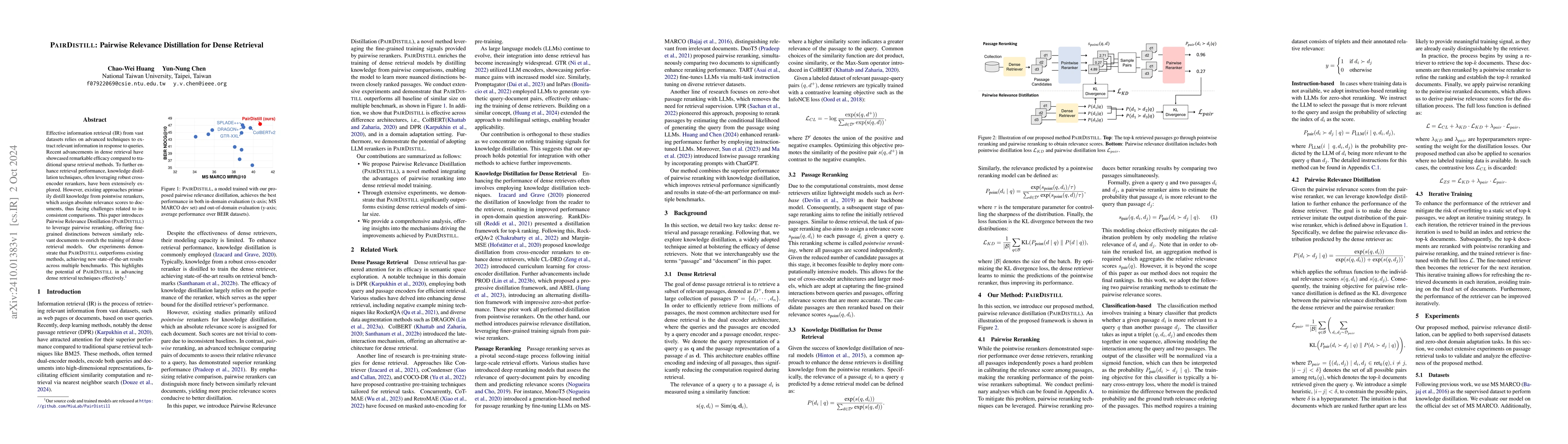 Thumbnail for PairDistill: Pairwise Relevance Distillation for Dense Retrieval