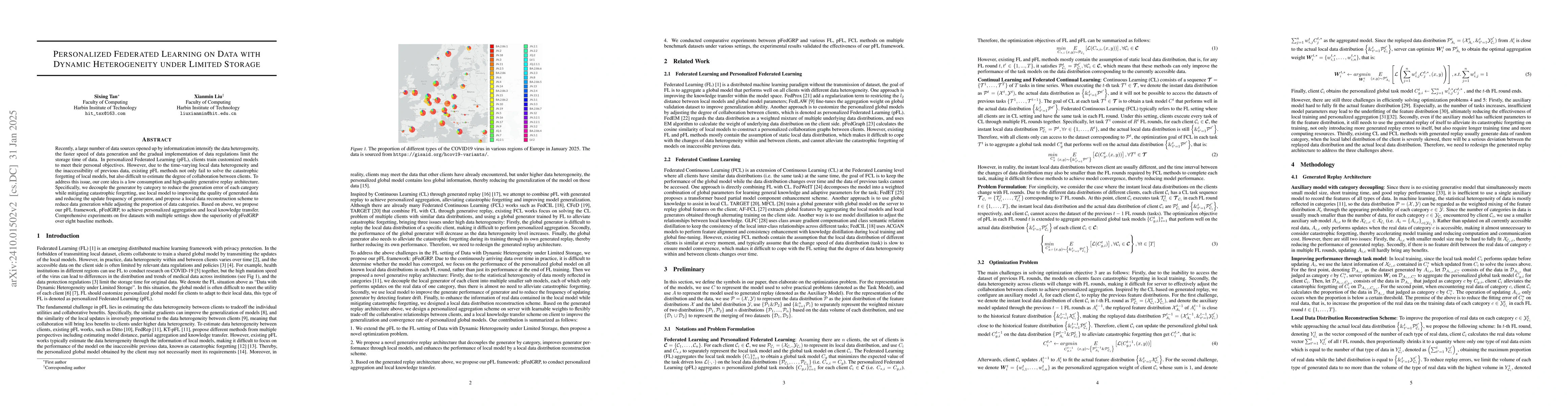Thumbnail for Personalized Federated Learning on Flowing Data Heterogeneity under
  Restricted Storage