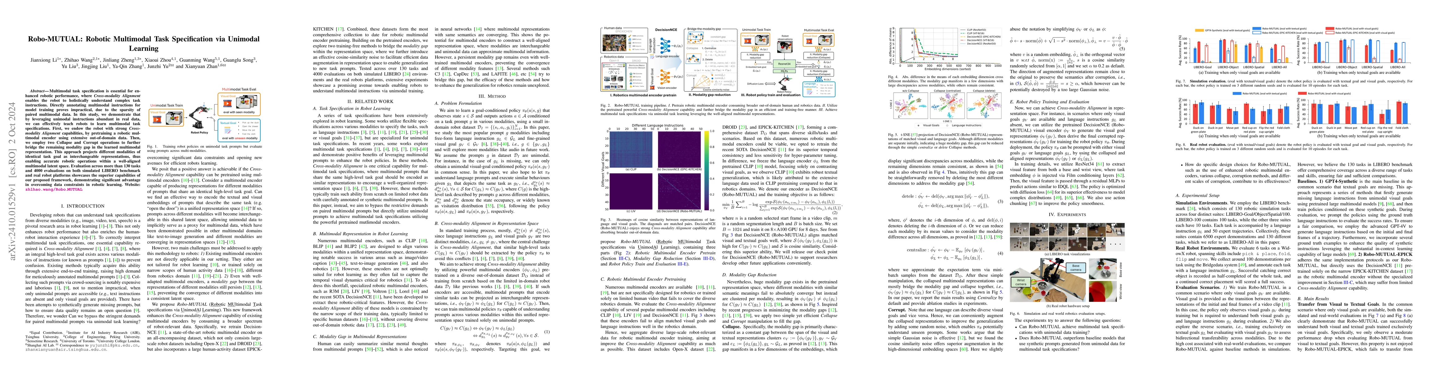 Thumbnail for Robo-MUTUAL: Robotic Multimodal Task Specification via Unimodal Learning