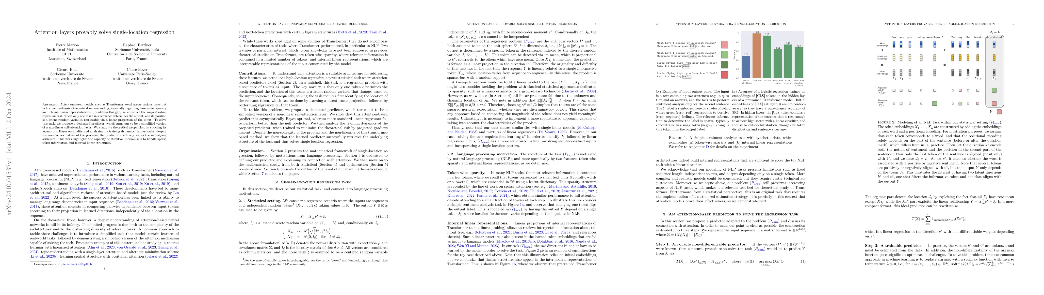 Thumbnail for Attention layers provably solve single-location regression