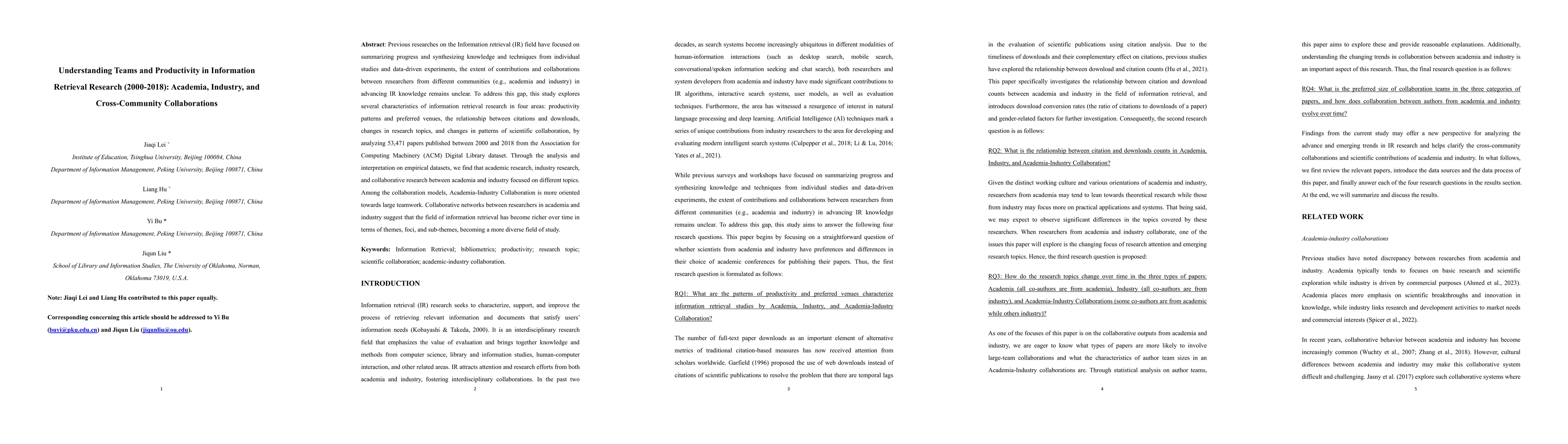 Thumbnail for Understanding Teams and Productivity in Information Retrieval Research
  (2000-2018): Academia, Industry, and Cross-Community Collaborations