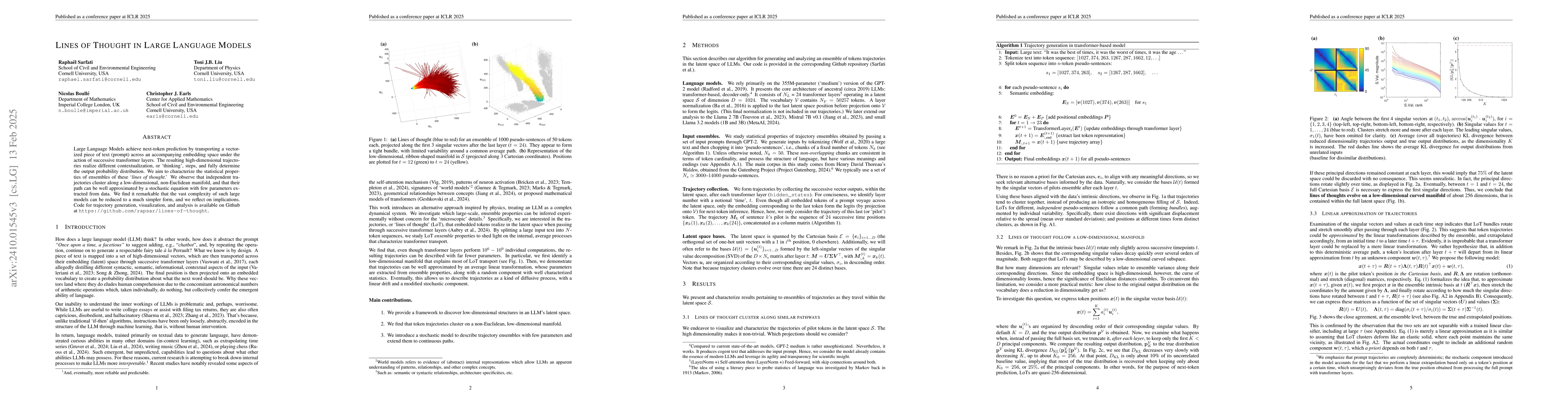 Thumbnail for Lines of Thought in Large Language Models