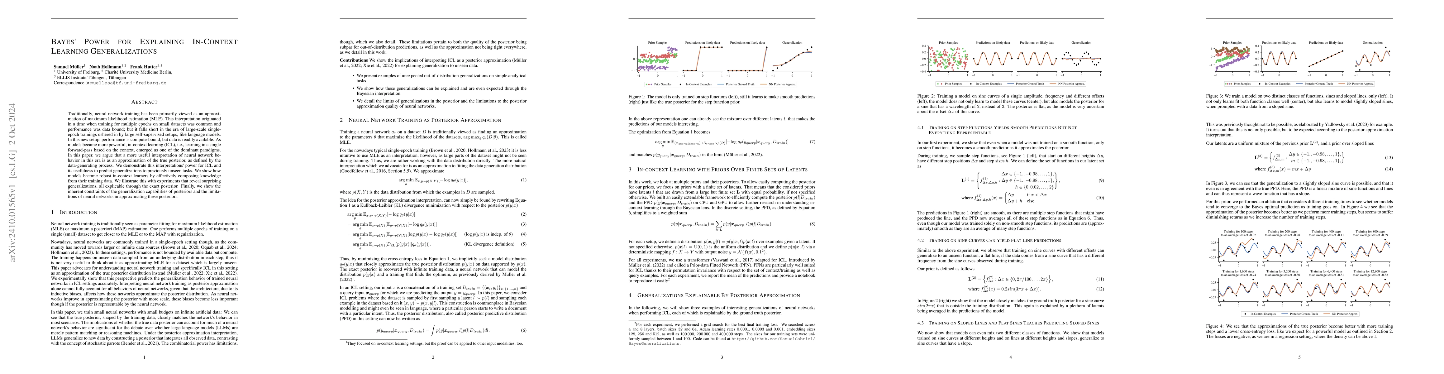 Thumbnail for Bayes' Power for Explaining In-Context Learning Generalizations