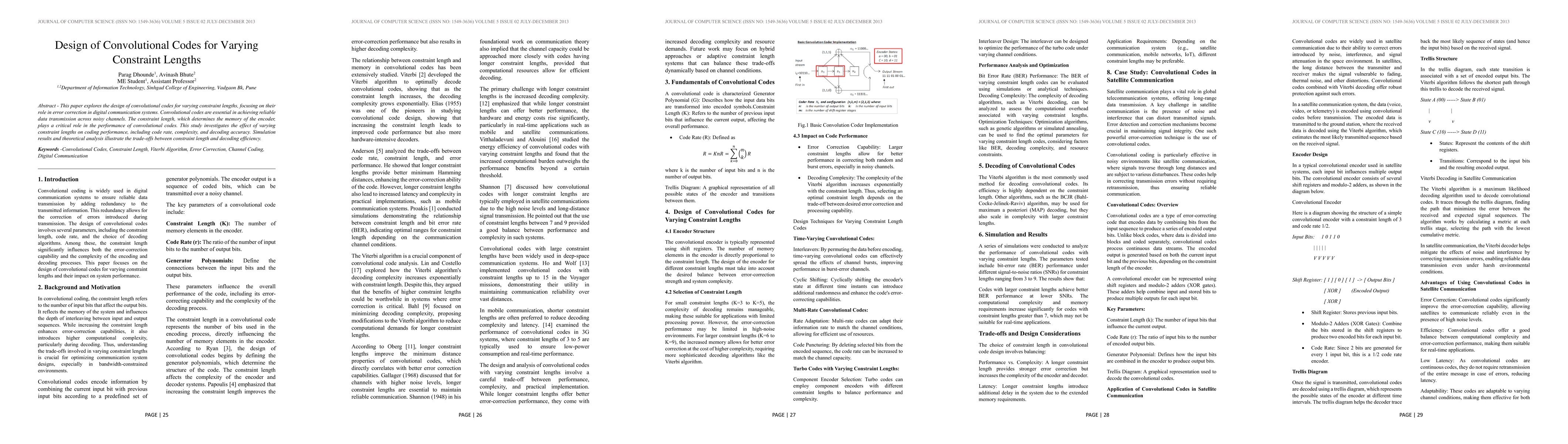 Thumbnail for Design of Convolutional Codes for Varying Constraint Lengths