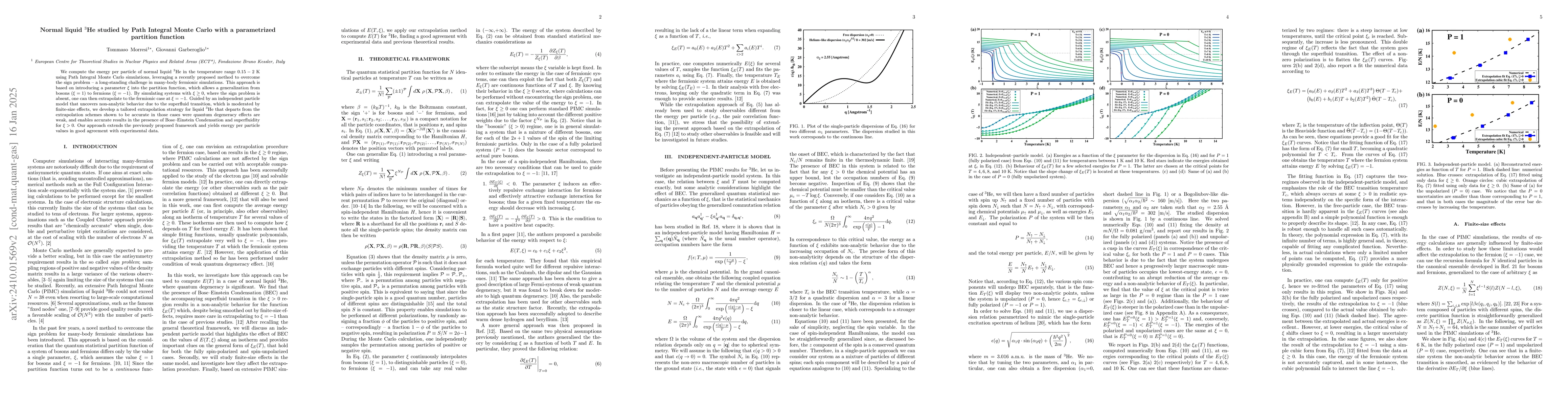 Thumbnail for Normal liquid $^3$He studied by Path Integral Monte Carlo with a
  parametrized partition function