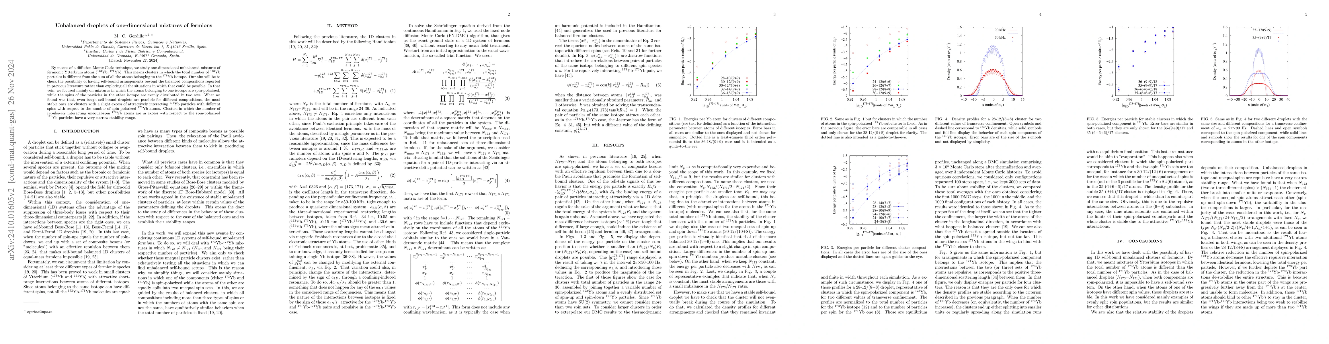 Thumbnail for Unbalanced droplets of one-dimensional mixtures of fermions