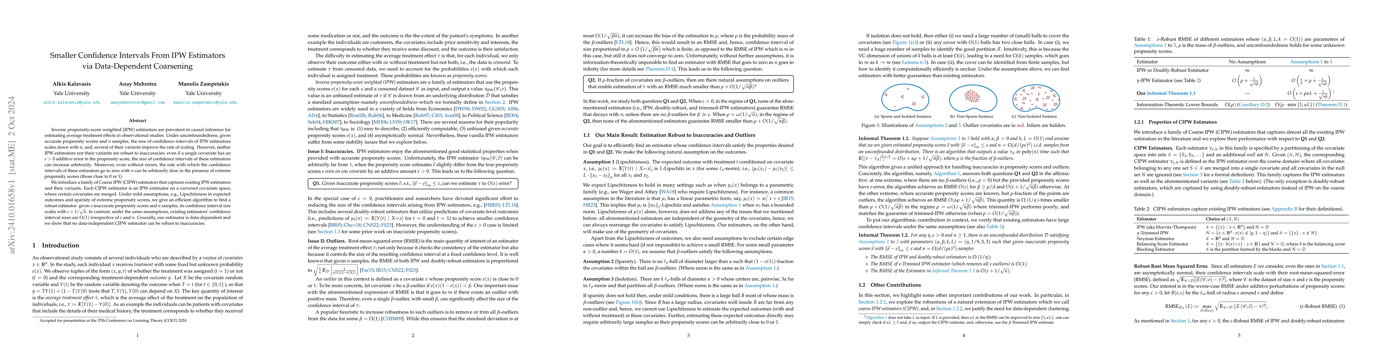 Thumbnail for Smaller Confidence Intervals From IPW Estimators via Data-Dependent
  Coarsening