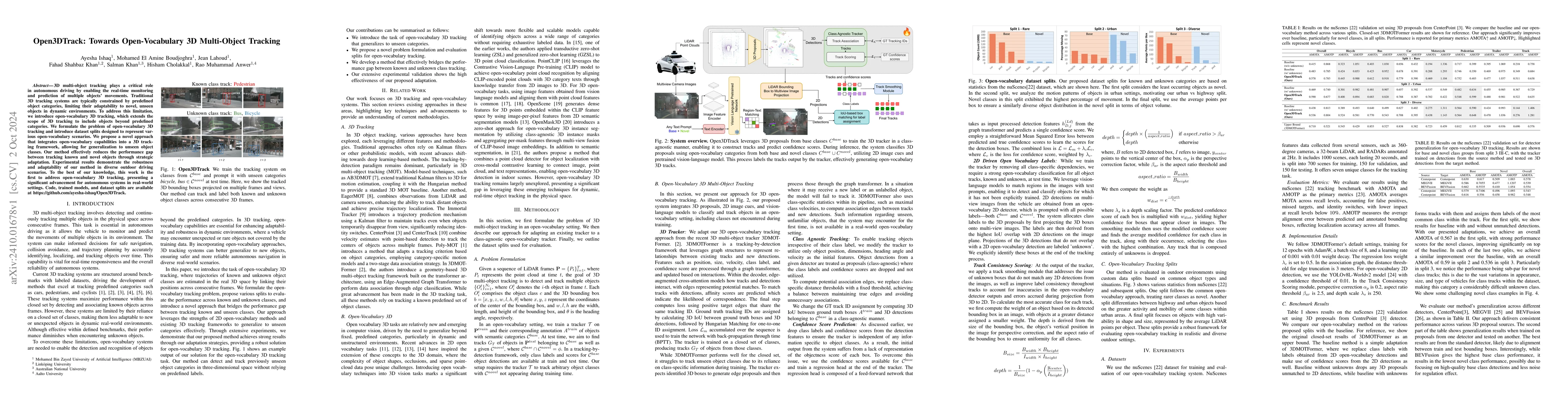 Thumbnail for Open3DTrack: Towards Open-Vocabulary 3D Multi-Object Tracking