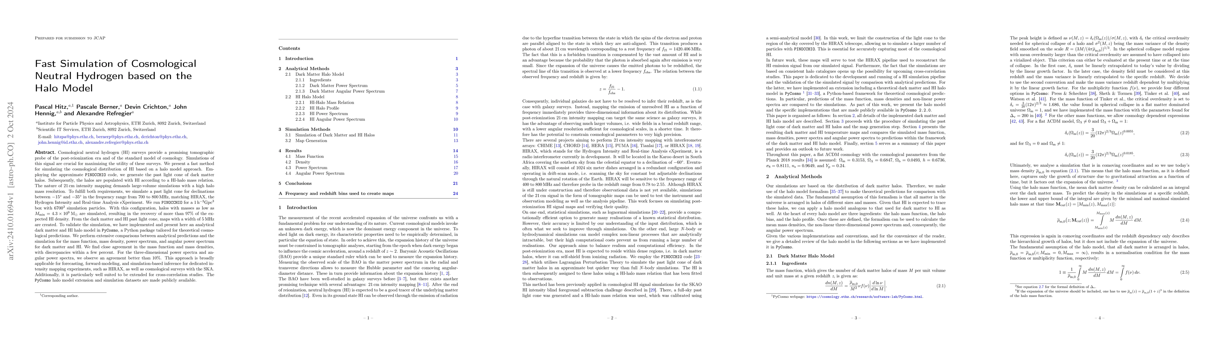 Thumbnail for Fast Simulation of Cosmological Neutral Hydrogen based on the Halo Model