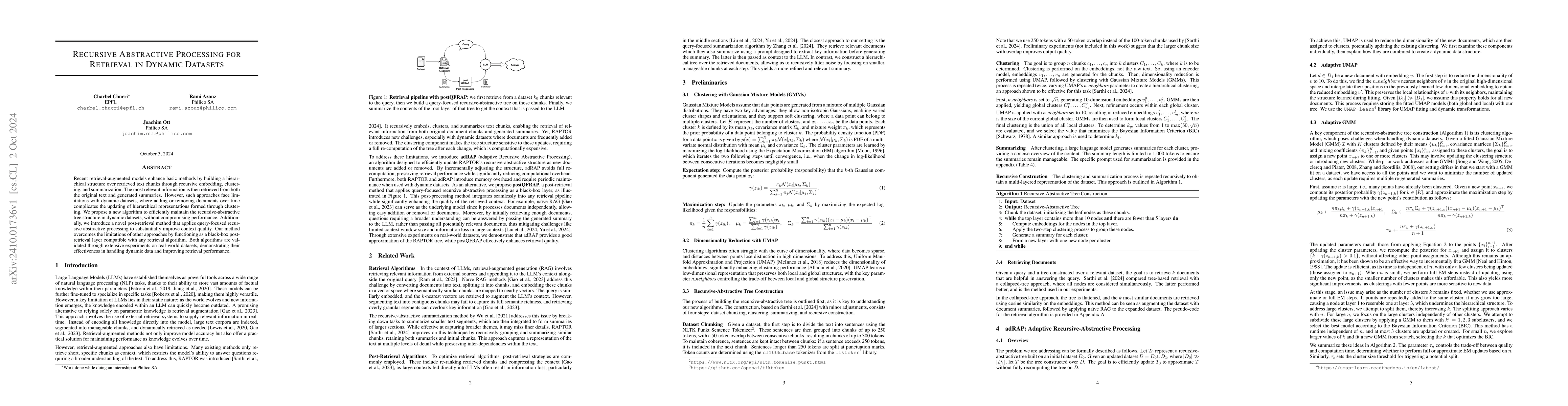 Thumbnail for Recursive Abstractive Processing for Retrieval in Dynamic Datasets