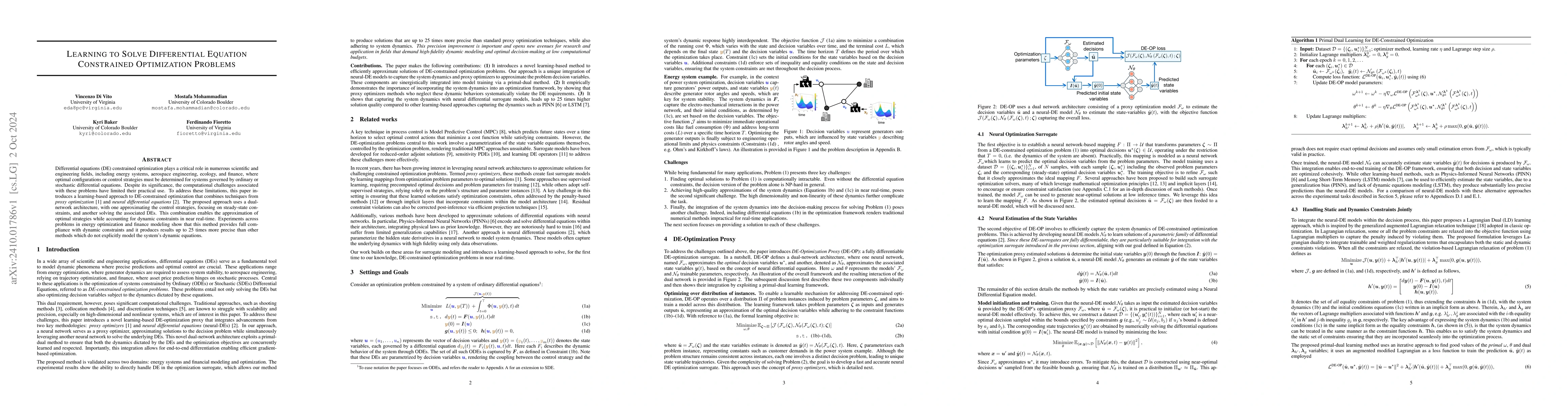 Thumbnail for Learning To Solve Differential Equation Constrained Optimization
  Problems