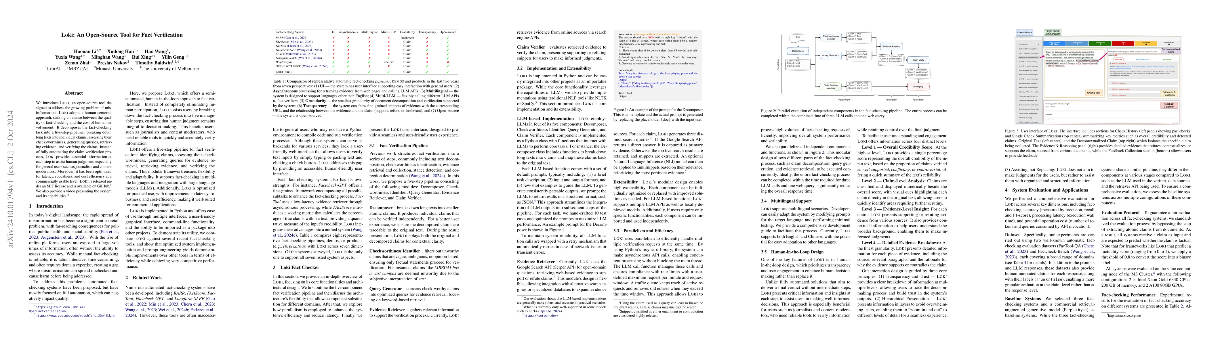 Thumbnail for Loki: An Open-Source Tool for Fact Verification