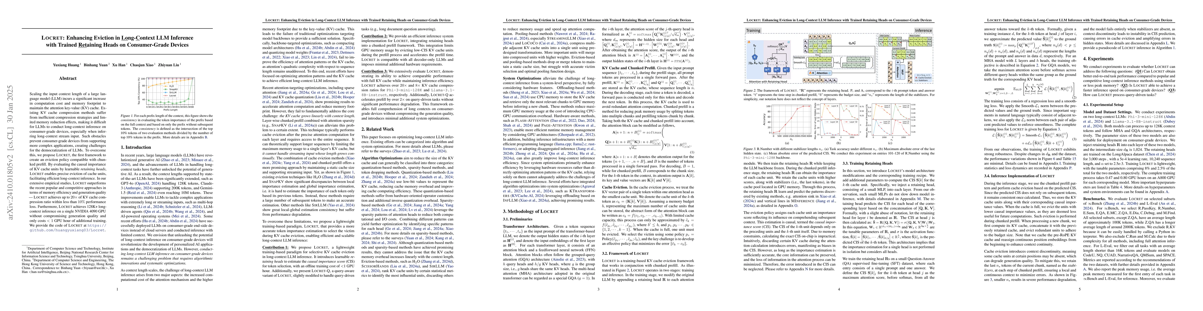 Thumbnail for Locret: Enhancing Eviction in Long-Context LLM Inference with Trained
  Retaining Heads
