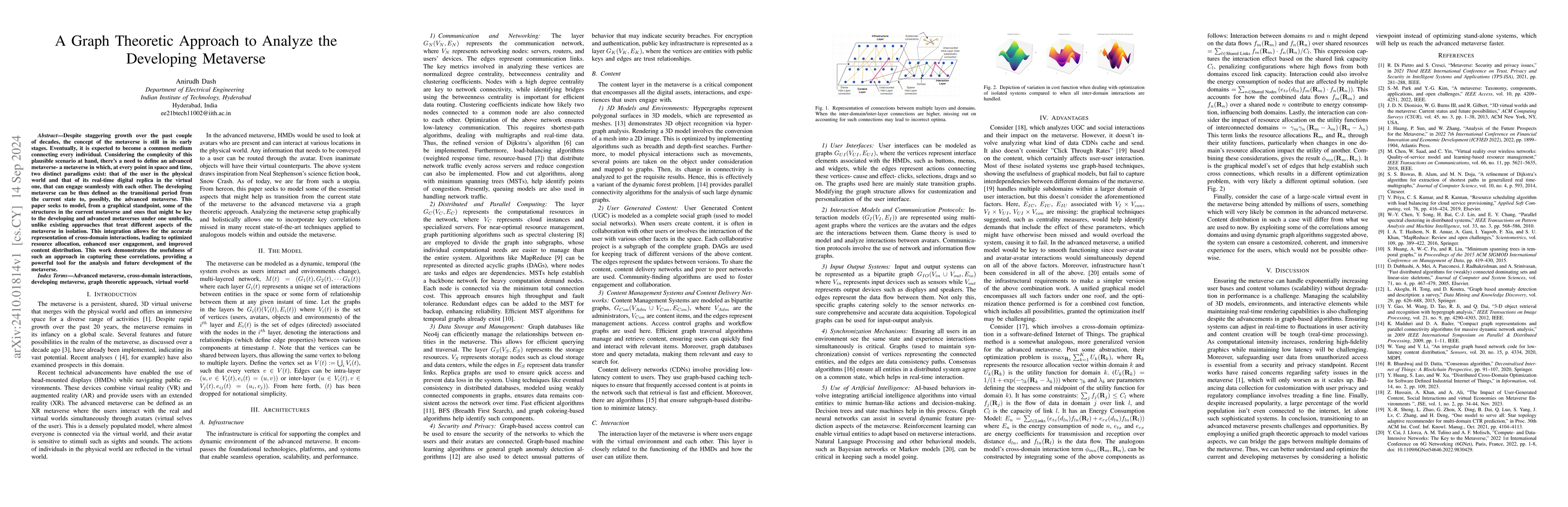 Thumbnail for A Graph Theoretic Approach to Analyze the Developing Metaverse
