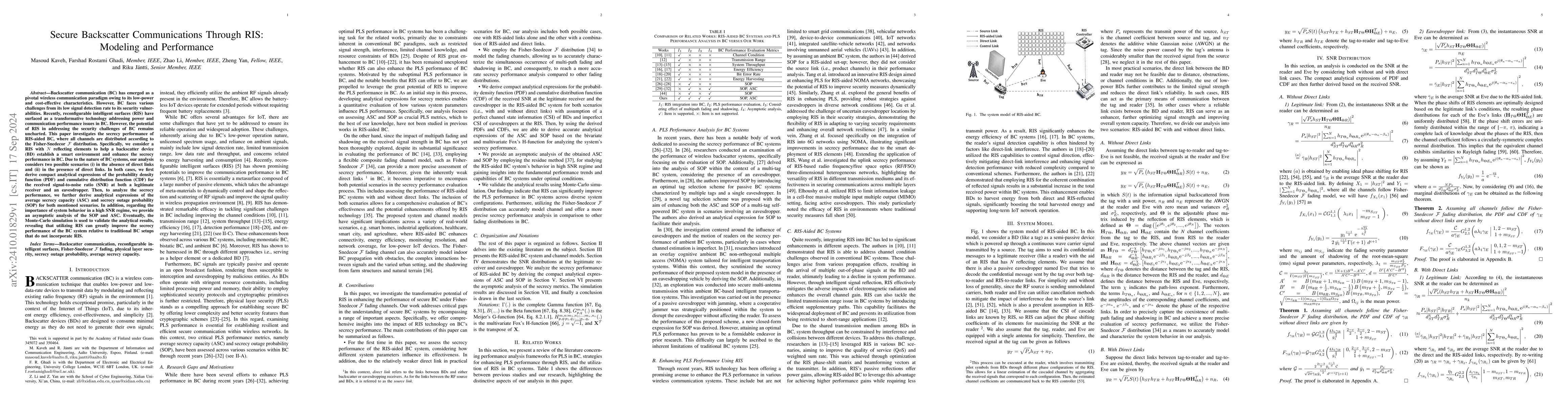 Thumbnail for Secure Backscatter Communications Through RIS: Modeling and Performance