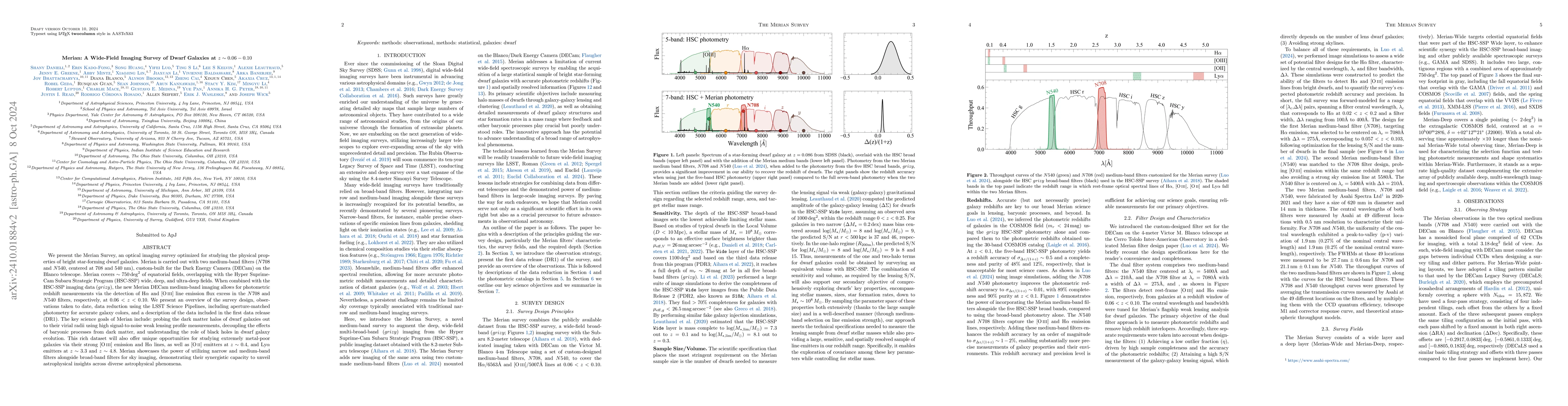 Thumbnail for Merian: A Wide-Field Imaging Survey of Dwarf Galaxies at z~0.06-0.10