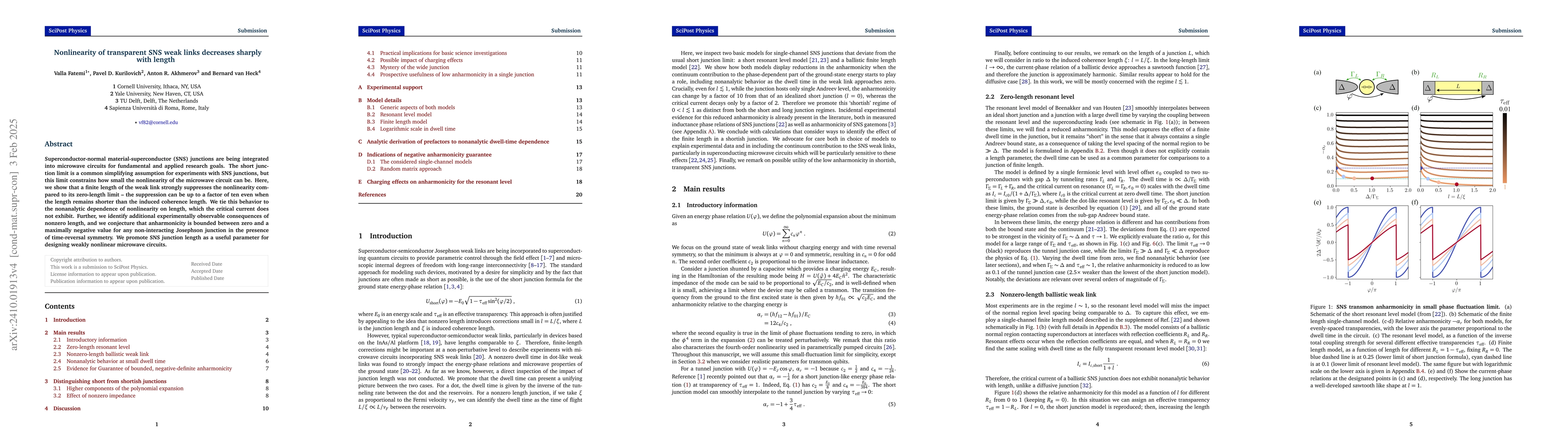 Thumbnail for Nonlinearity of transparent SNS weak links decreases sharply with length