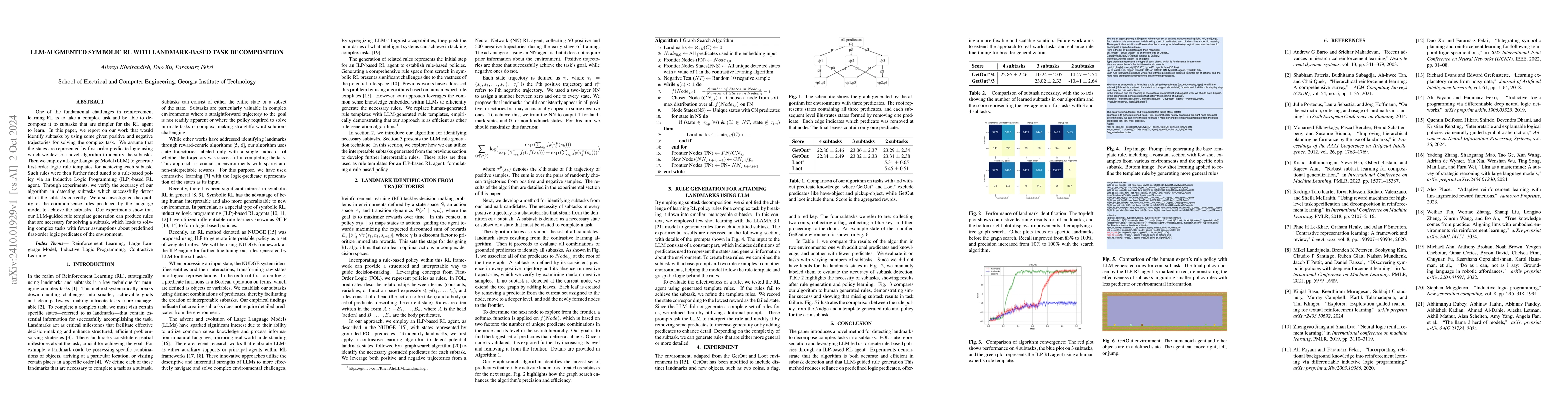 Thumbnail for LLM-Augmented Symbolic Reinforcement Learning with Landmark-Based Task
  Decomposition