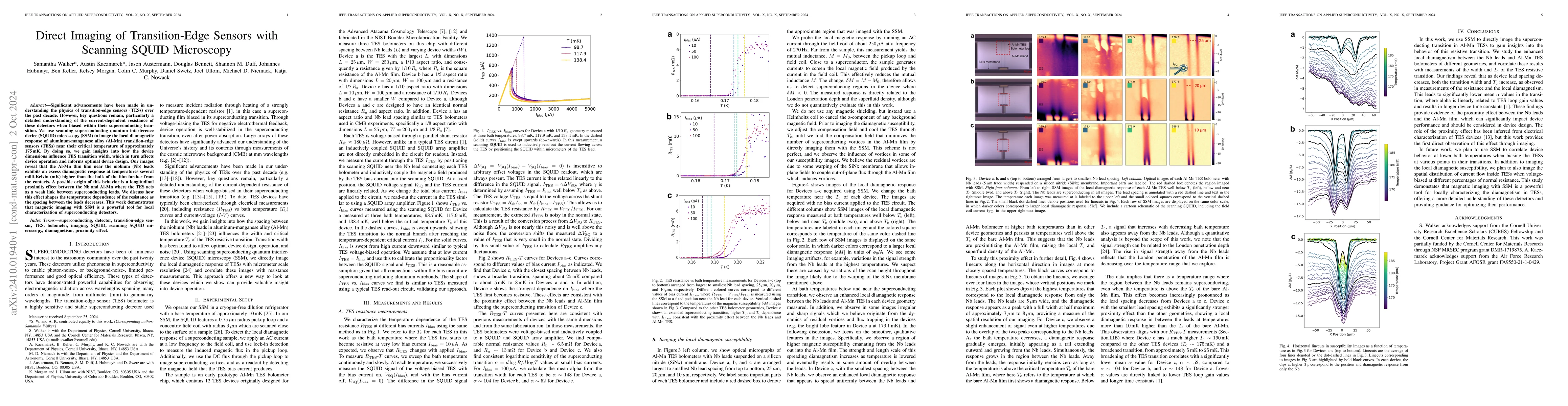 Thumbnail for Direct Imaging of Transition-Edge Sensors with Scanning SQUID Microscopy