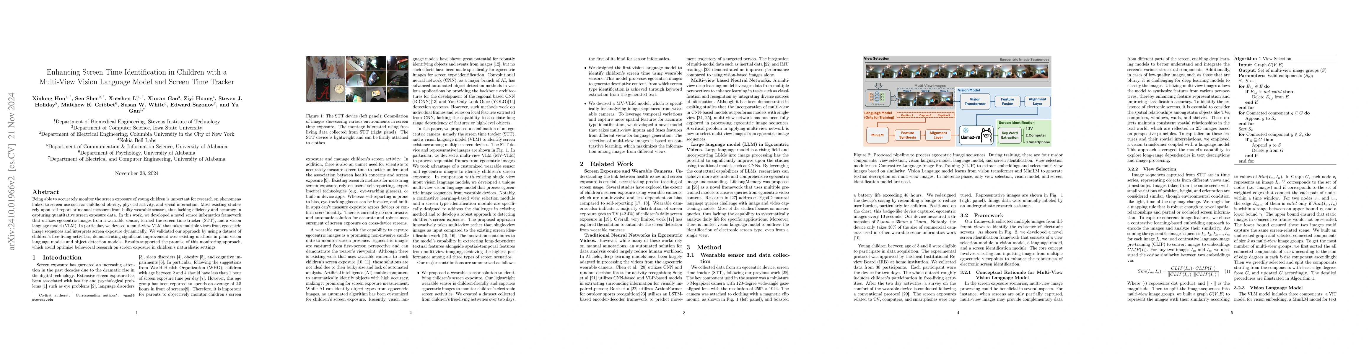 Thumbnail for Enhancing Screen Time Identification in Children with a Multi-View
  Vision Language Model and Screen Time Tracker