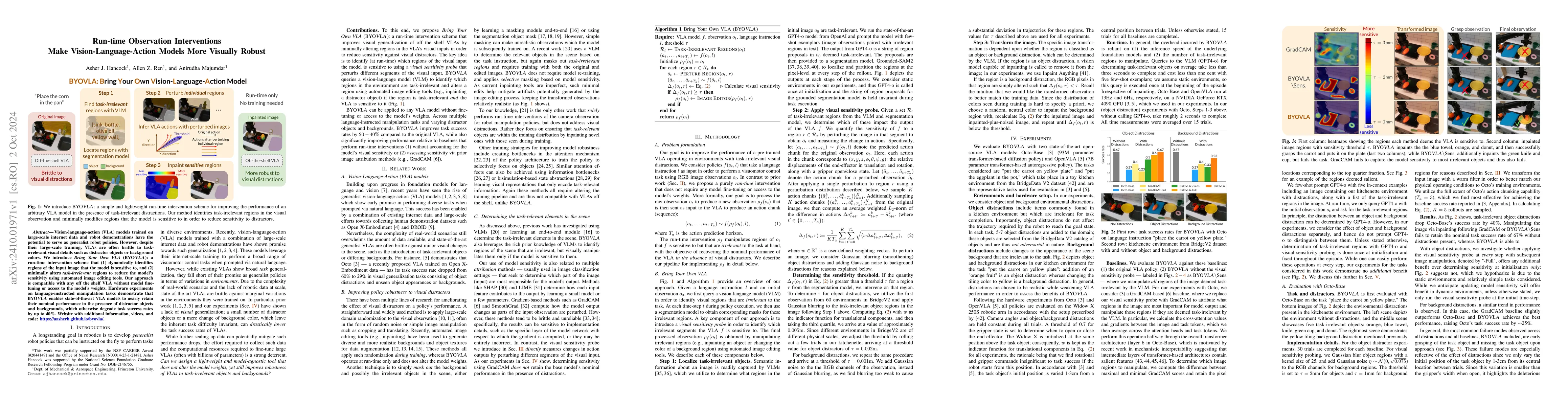 Thumbnail for Run-time Observation Interventions Make Vision-Language-Action Models
  More Visually Robust