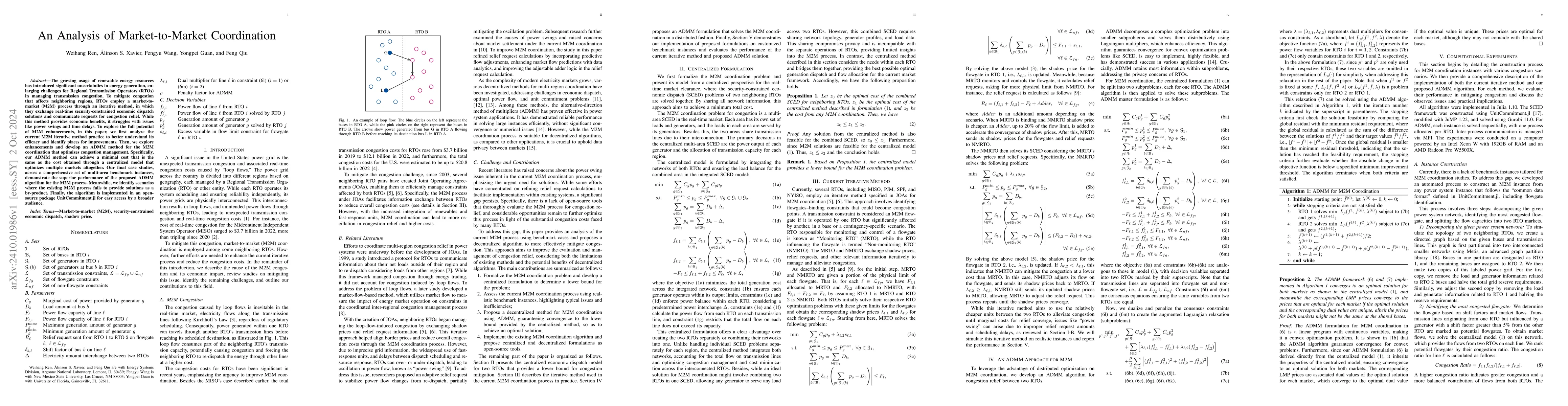 Thumbnail for An Analysis of Market-to-Market Coordination