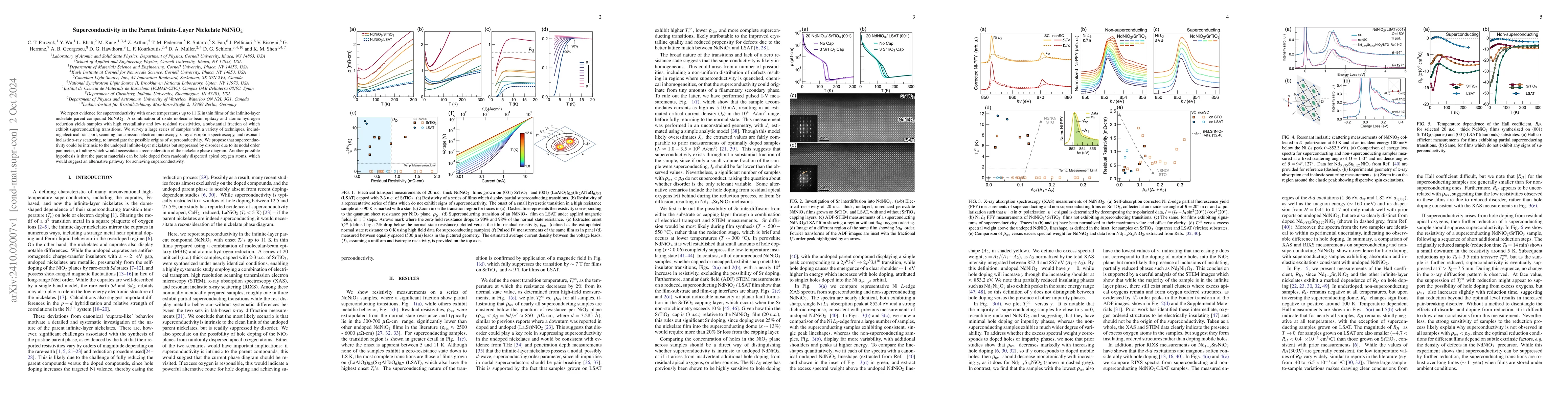 Thumbnail for Superconductivity in the parent infinite-layer nickelate NdNiO$_2$