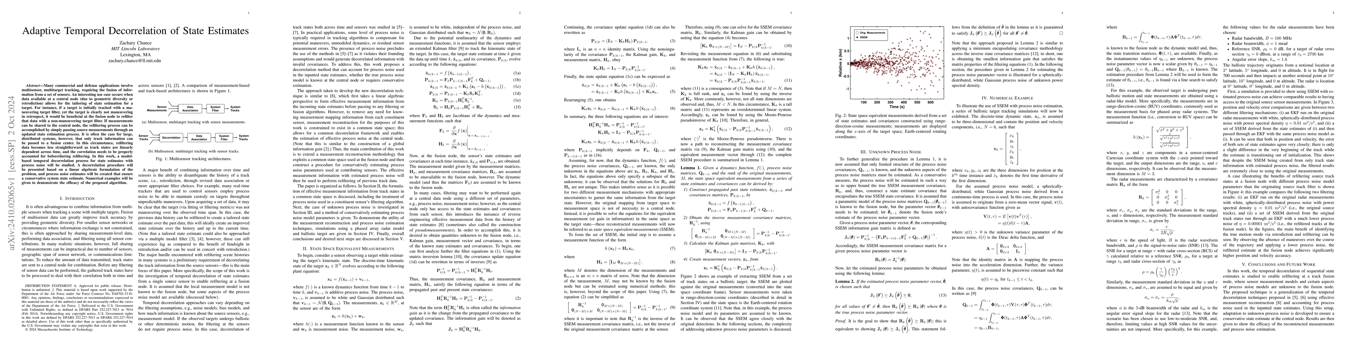 Thumbnail for Adaptive Temporal Decorrelation of State Estimates