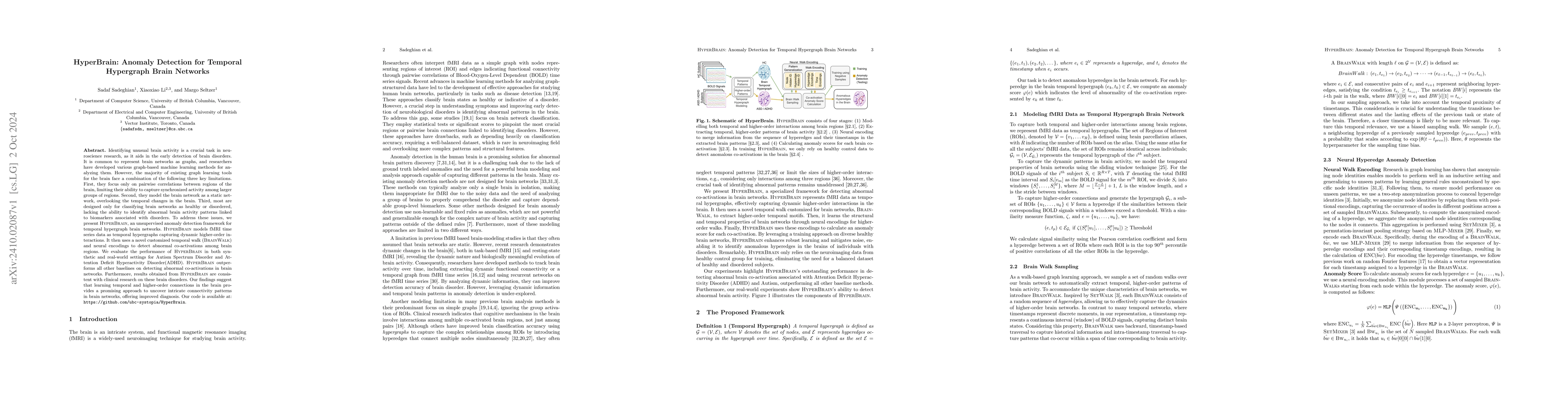 Thumbnail for HyperBrain: Anomaly Detection for Temporal Hypergraph Brain Networks