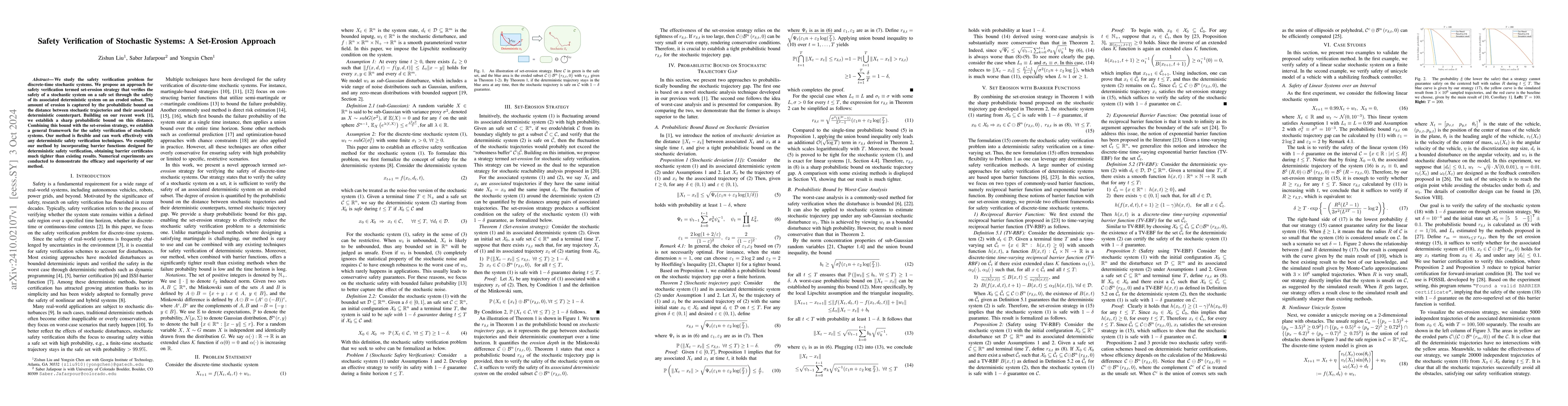 Thumbnail for Safety Verification of Stochastic Systems: A Set-Erosion Approach