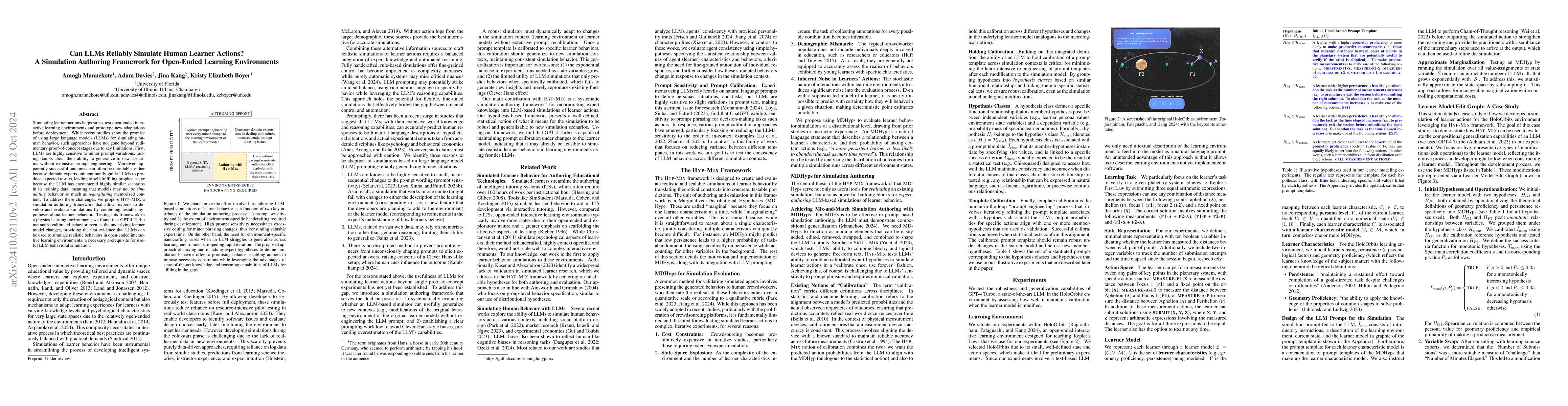 Thumbnail for Can LLMs Reliably Simulate Human Learner Actions? A Simulation Authoring
  Framework for Open-Ended Learning Environments