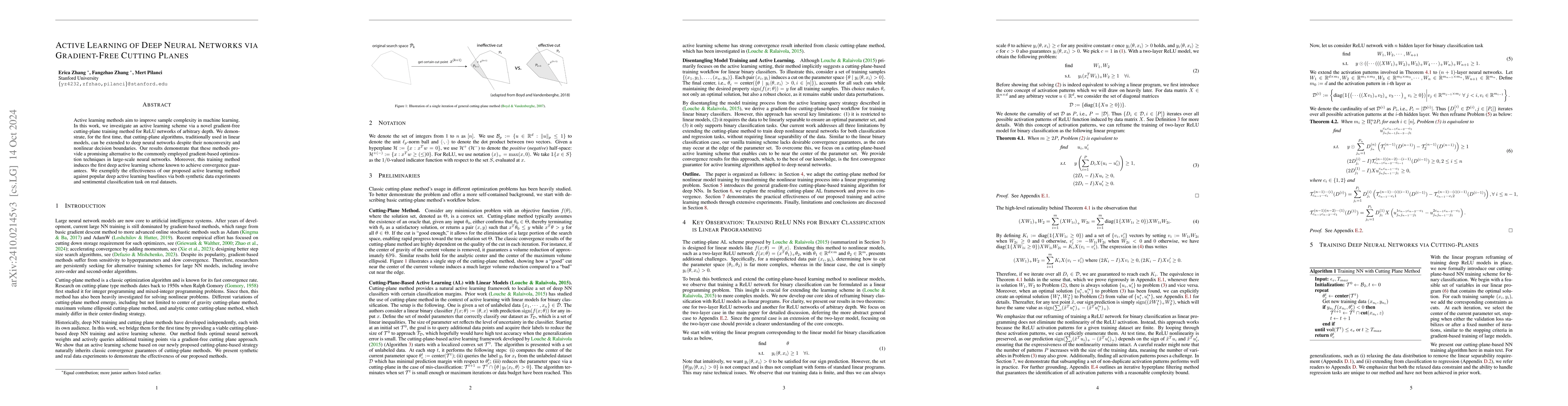 Thumbnail for Active Learning of Deep Neural Networks via Gradient-Free Cutting Planes