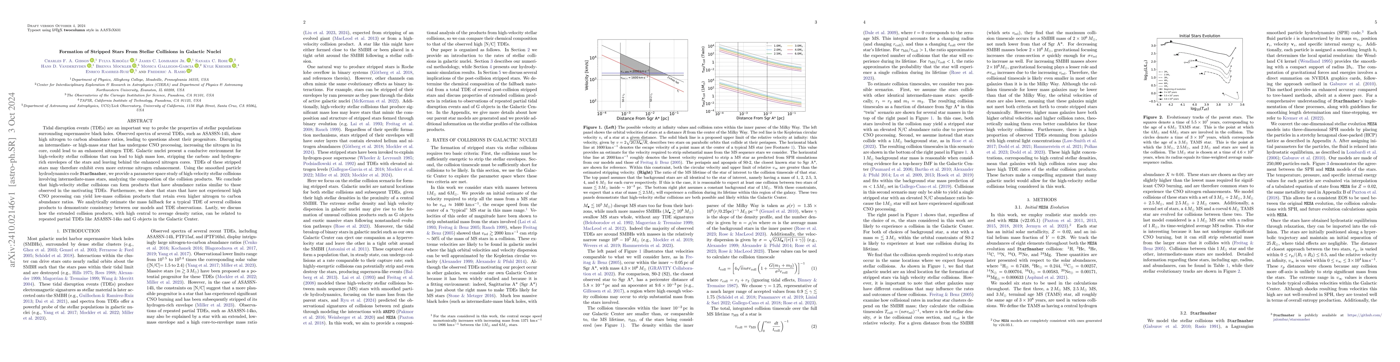 Thumbnail for Formation of Stripped Stars From Stellar Collisions in Galactic Nuclei