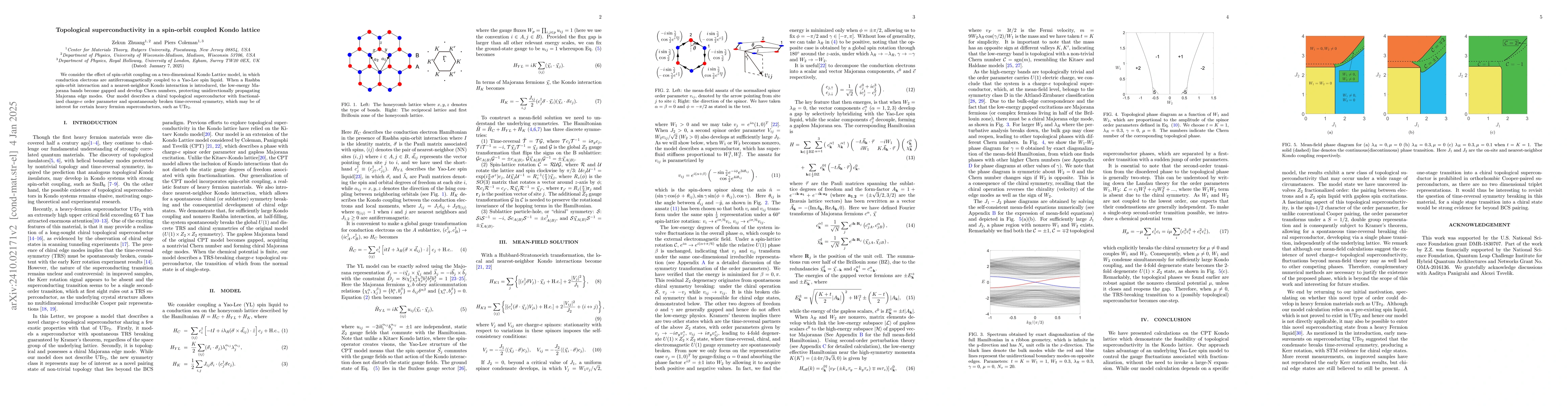 Thumbnail for Topological superconductivity in a spin-orbit coupled Kondo lattice