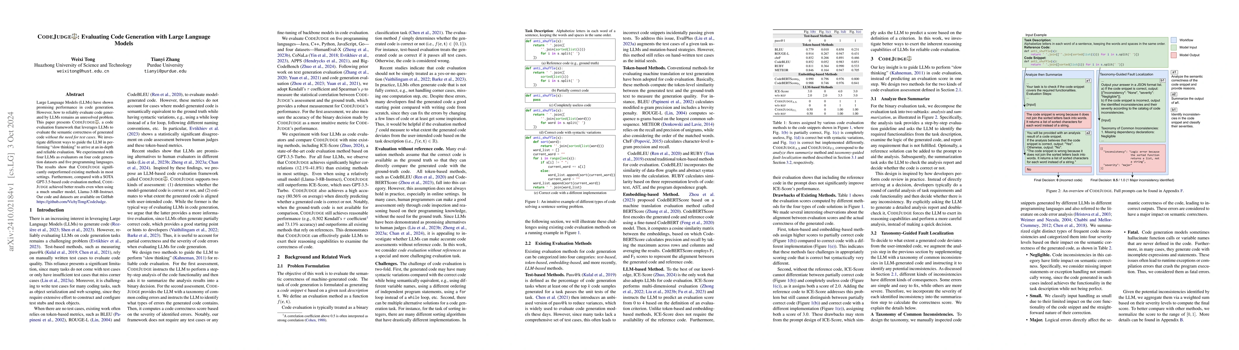 Thumbnail for CodeJudge: Evaluating Code Generation with Large Language Models