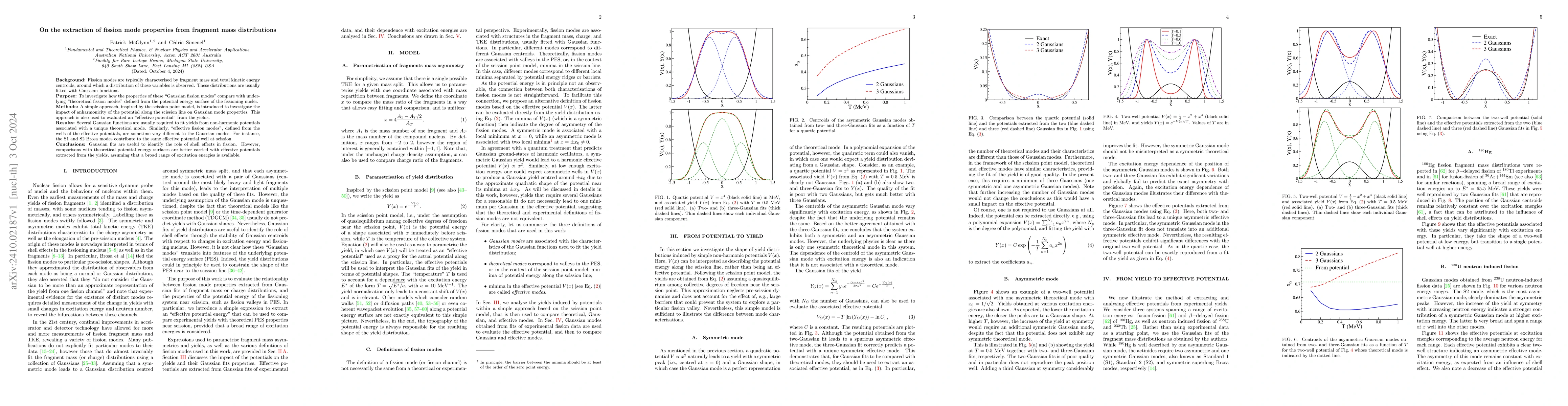 Thumbnail for On the extraction of fission mode properties from fragment mass
  distributions