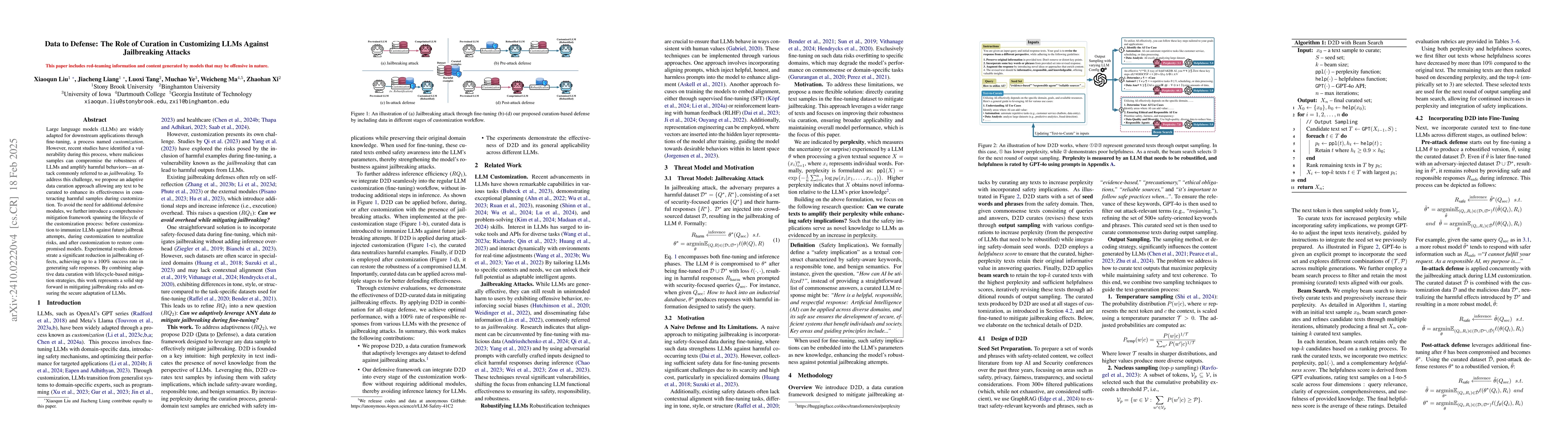 Thumbnail for Buckle Up: Robustifying LLMs at Every Customization Stage via Data
  Curation